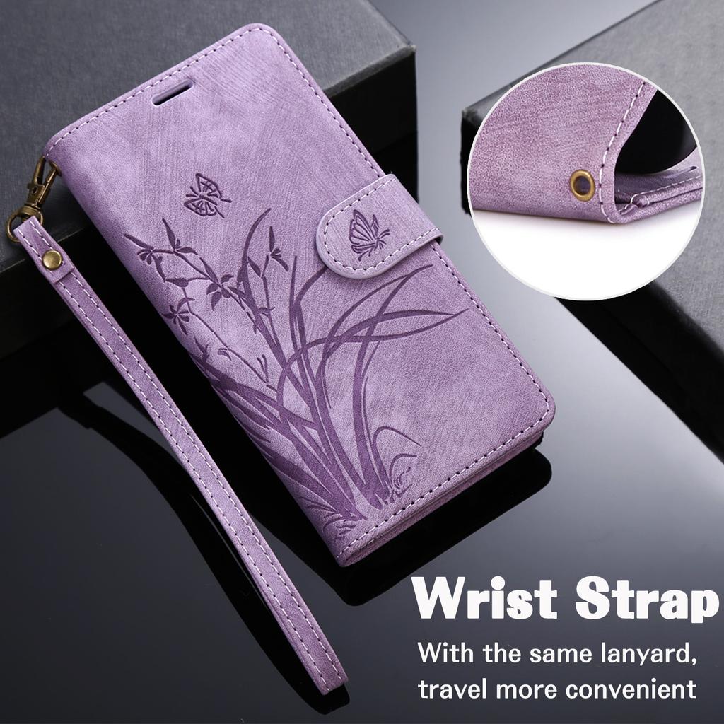 Wallet with Card Holder Wrist Strap Kickstand Leather Phone Case for iPhone 16 15 14 13 12 11 Pro Max X XS XR 7 8 Plus Cover