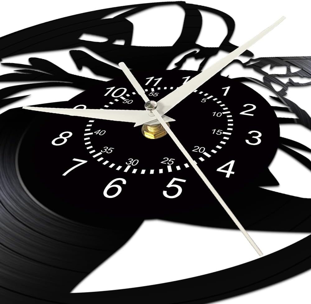 Trap Skeet Shooting Wall Clock Modern Decoration Men's Cave Bedroom Living Room Shooter Exclusive Gift Vinyl Record Wall Watch
