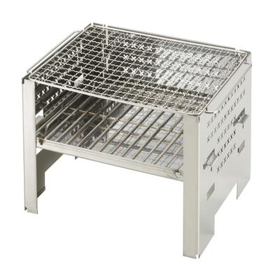 BUNDOK Campfire Stainless 260x290x180mm BD-404 Grill, Steel, Approx.