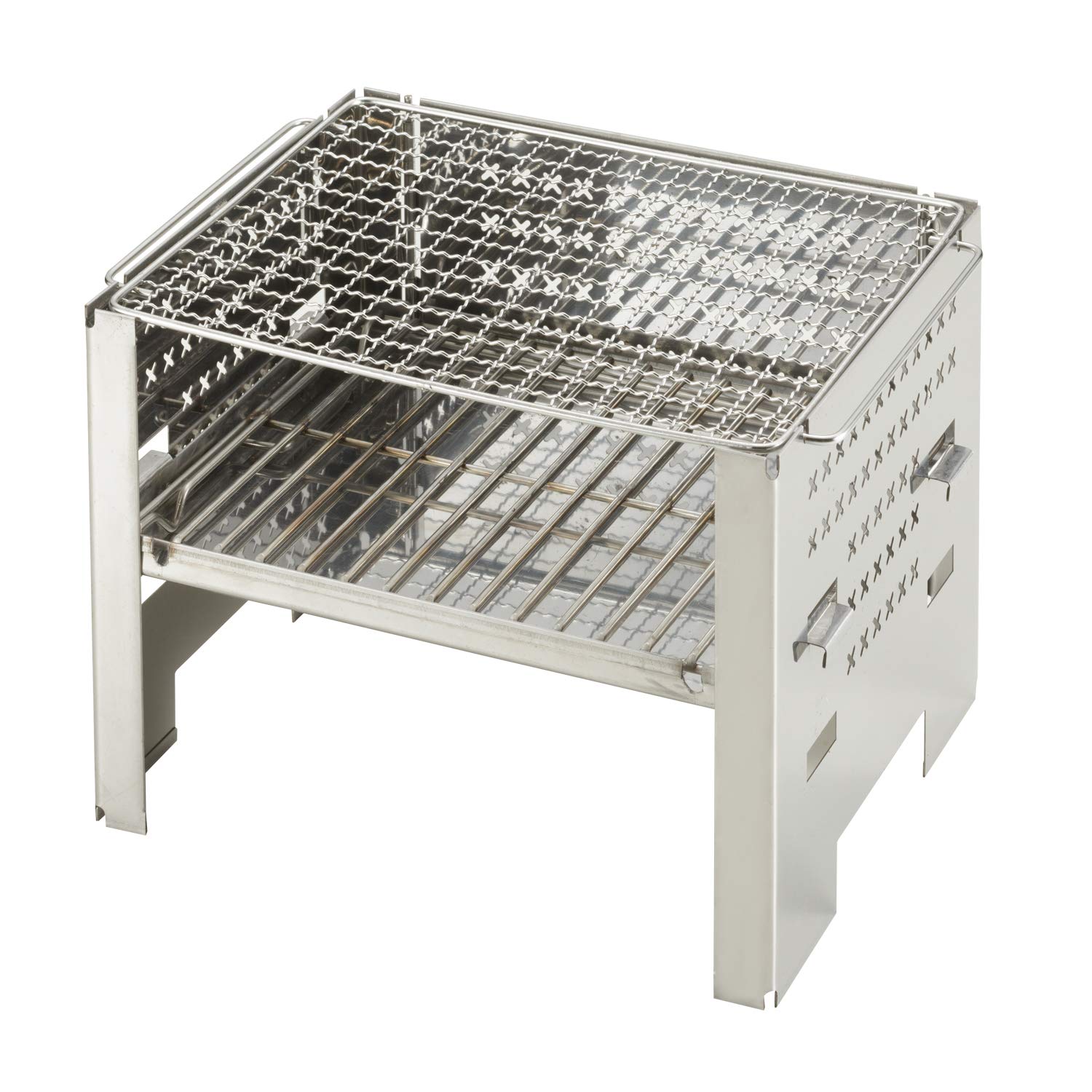 

BUNDOK Campfire Stainless 260x290x180mm BD-404 Grill, Steel, Approx.