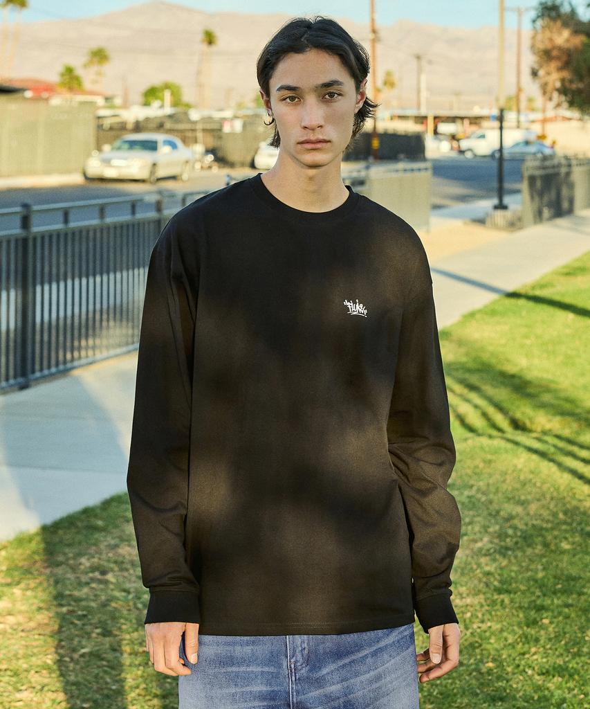 Peullukeu Slam Logo Long Sleeve T-Shirt Black Flt119