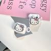 Applicable Airpods 1 /2 Generation Apple Bluetooth Protective Case Earphone Case Pro3 Generation Cat Buckle Wind Girl