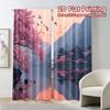 2pcs, 2D FLAT PRINTING Curtains (Without Rod) SereneSpring Popular Print Curtains Fabric Curtains Holiday for Living Room,
