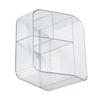 Desktop Storage Box Trapezoidal Organizer PP Plastic Sorting Case for Makeup Cosmetic Brush 4 Grids