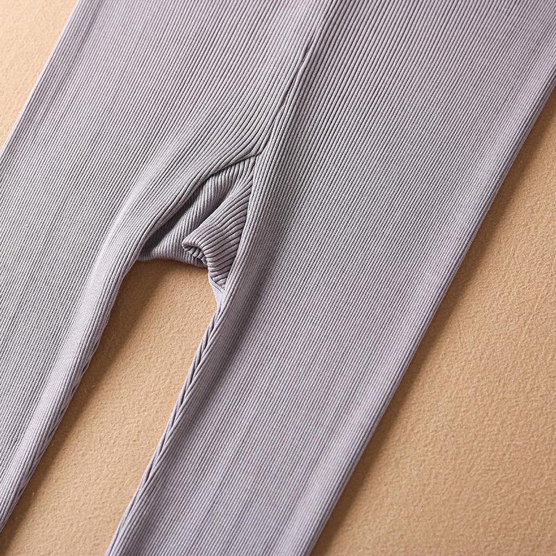 Yuyue Maulbeerseide High-Waist Atmungsaktive Schlankheitsleggings - Bequeme Elastische Herbsthose