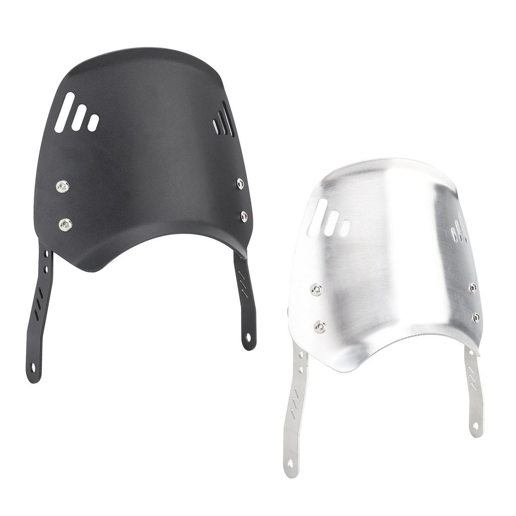 Motorcycle Windshield with Bracket Aluminum Windproof Waterproof Universal Fit Front Flyscreen for 6