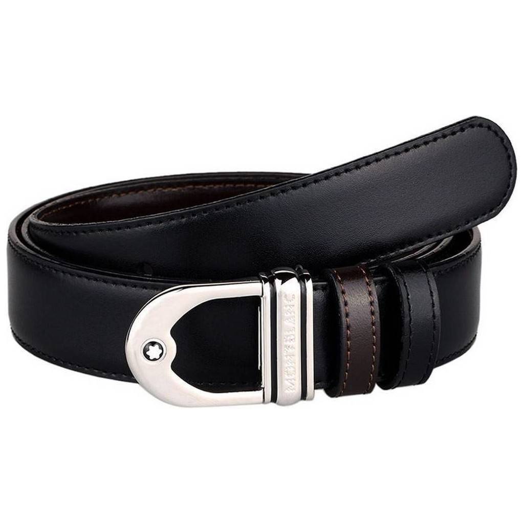 

Montblanc 9693 Двусторонний ремень из телячьей кожи