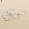 5Pcs/Set Band Ring Wave Stack Above Knuckle Midi Rings Lady Jewelry Charm