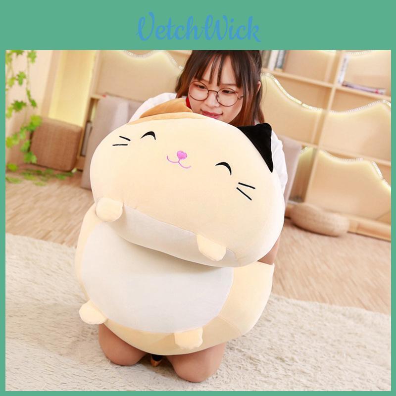 Squishy Chubby Cute Cat Plush Toy Soft Animal Cartoon Pillow Cushion Lovely Decorative Piece