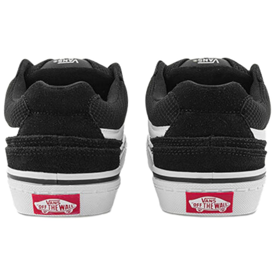 Vans Caldrone Fabric Leather Comfortable Casual Impact Resistant Durable Low Top Skate Shoes Women Sneaker Black VN0A2Z4ABA2