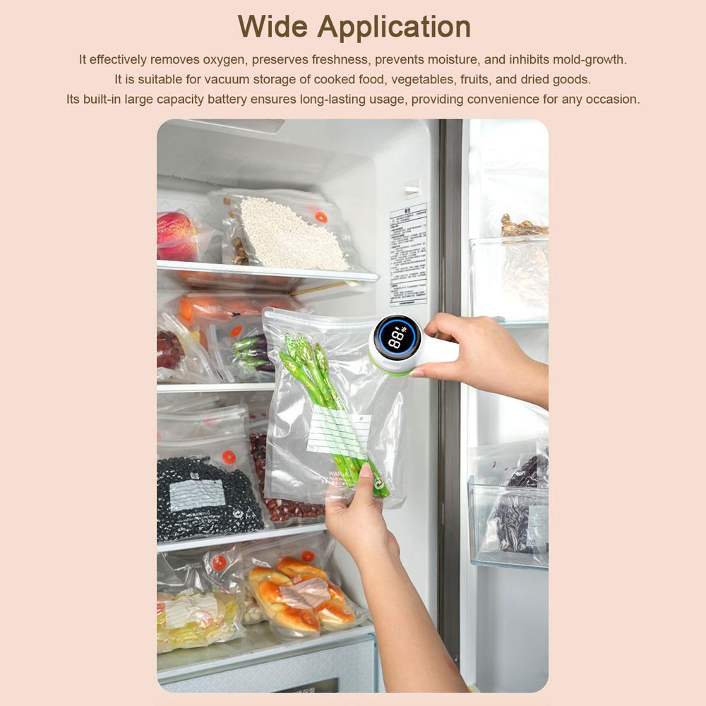 Handheld Vacuum Sealer Multifunctional Food Sealing Machine Mason Jars Electric Sealer Kit with 2