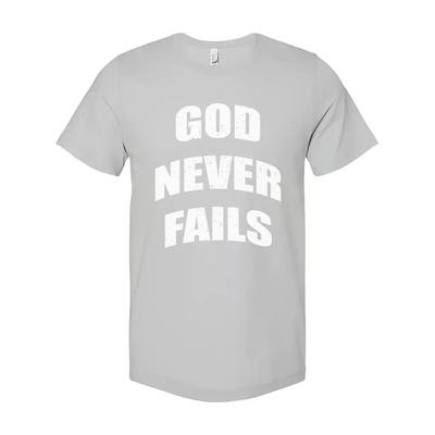Gott scheitert nie Christliches Unisex Kurzarm-T-Shirt Grafik-T-Shirt Für Gläubige