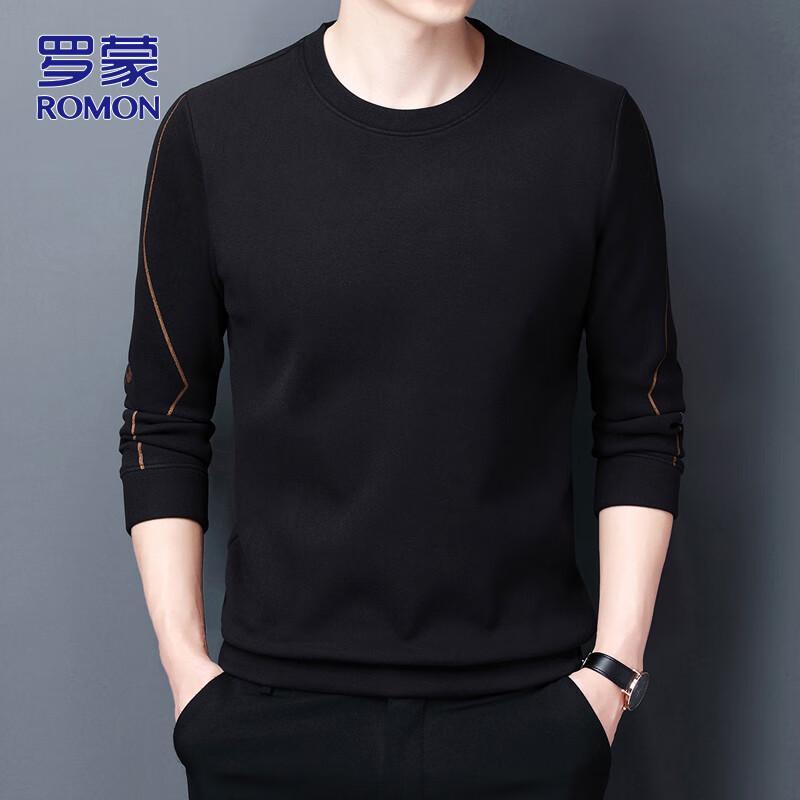 

ROMON Men s Crew Neck Long Sleeve Sweatshirt M
