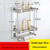 Thickened Stainless Steel Bathroom Storage Shelf