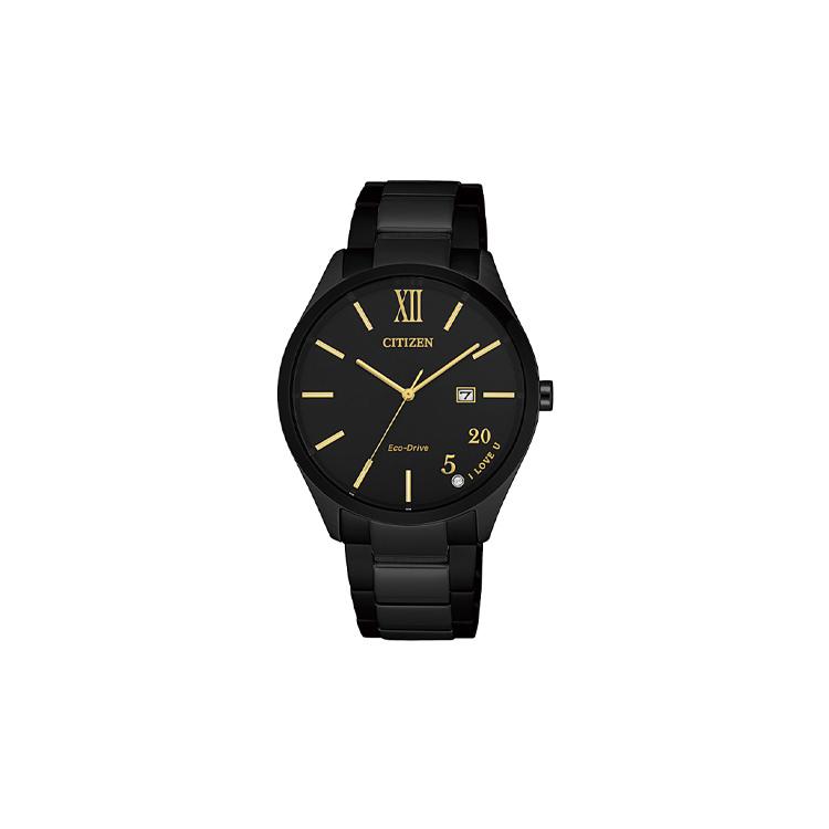 

CITIZEN 30m Water Resistant Light Powered Quartz Movement Stainless Steel Strap Watch 35mm EW2457-85E Black Dial