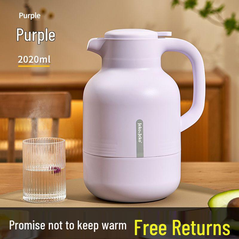 Large Capacity Electric Kettle with Insulated Glass Inner Liner - 48-Hour Thermal Flask for Dorms and Homes