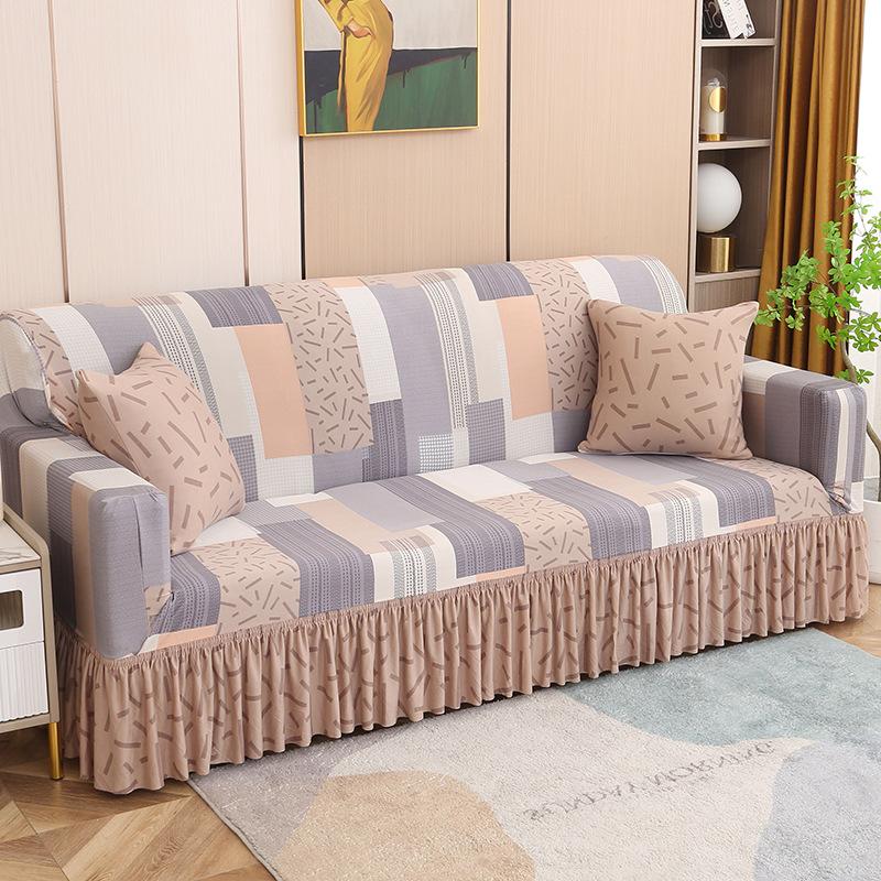 Skirt Universal Sofa Cover Full Cover Sofa Cover Elastic Cover Fabric Sofa Cover Universal