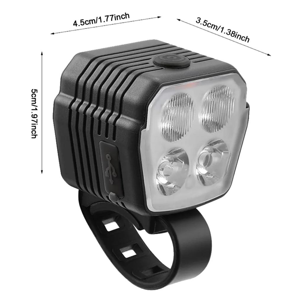 Bike Front Light Bike Flashlight Headlamp with Night Riding Lamp Rechargeable Bicycle Headlight Cycling Accessories