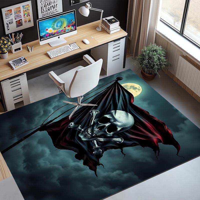 Captain Jack Sparrow Pattern Rug, Indoor/Outdoor Mat, for Picnic, Gameroom, Bedroom, Office, Living Room, Home Decor Carpet, Birthday Gift