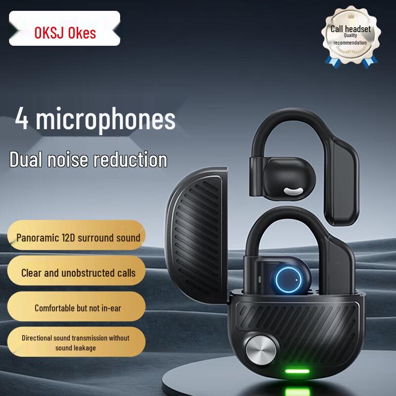OKSJ i31X Wireless Bluetooth Ear-Hook Headset