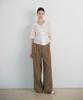 Biyul Linen Half Banding Wide Slacks