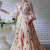 Elegantes Damen-Partykleid aus Chiffon mit Pailletten, Detaildesign, schmale Taille, edles, formelles, langes Maxikleid mit hohem Schlitz