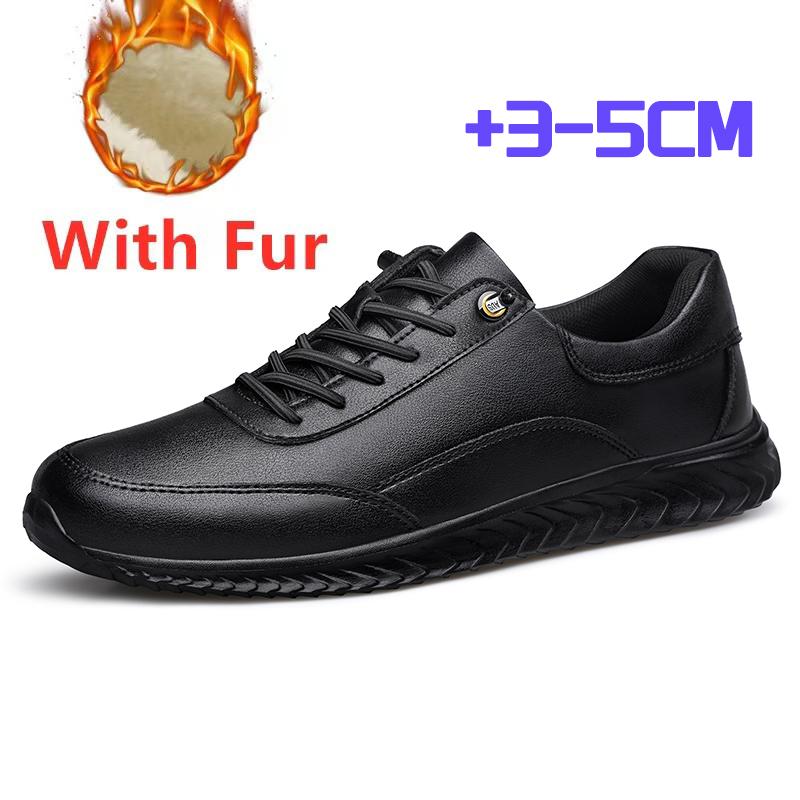 

Модная мужская обувь из натуральной кожи, удобная обувь для скейтборда ручной работы для мужчин, теплые зимние кроссовки из плюшевого меха, легкая мужская спортивная обувь 45