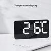 12/24H Format LED Digital Clock Temperature/Date Display Wall-mounted Clock  Living Room