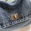 Vintage Denim Bag Women's Chain Shoulder Bag Large Capacity Commuter Tote Bag