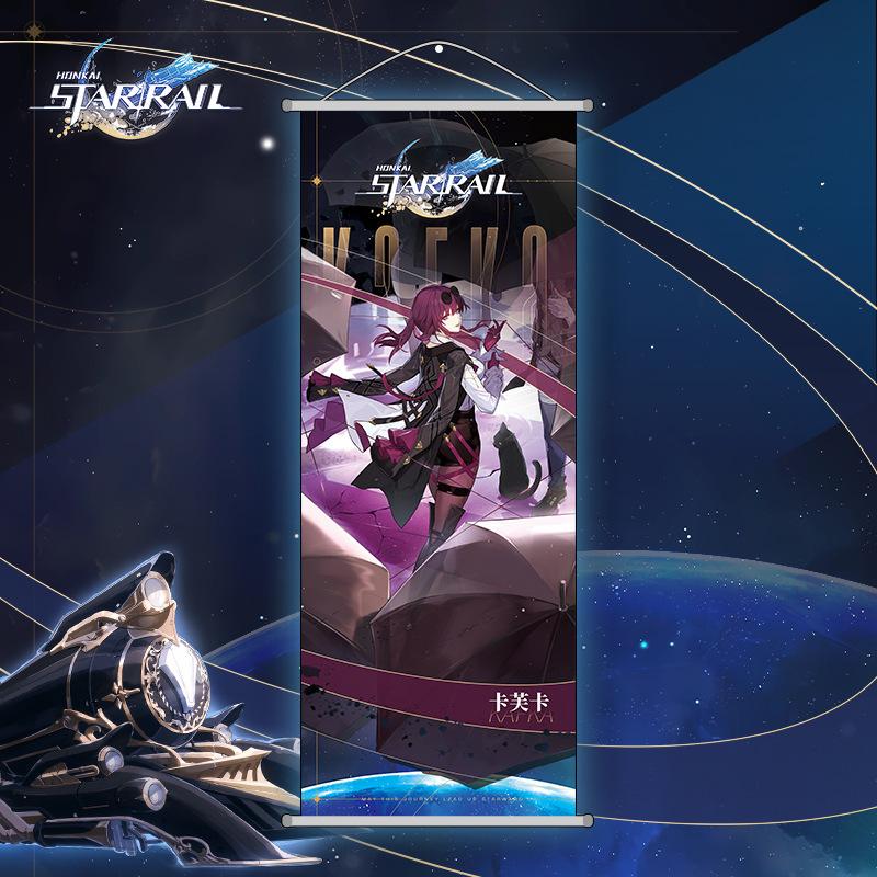 

Хонкай Звезда Рельс Картина Коллекция Плакат Настенный Аниме Арт Декор Комнаты 25x70cm