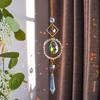 Craft Natural Sun Catcher Hanging Rotating Crystal Ball Pendant Colourful Novelty Rainbow Wind Chime Window