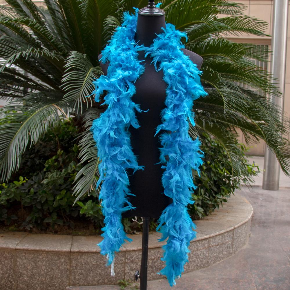 DIY 2Yards Fluffy Yellow Turkey Feather for Wedding Party Christmas Trees Decor Scarf 38-40g Marabou Boa Natural Plume Accessories