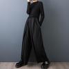 Plus Size Black Vintage High Waist Casual Loose Spring Summer Autumn Harem Pants Women Trousers