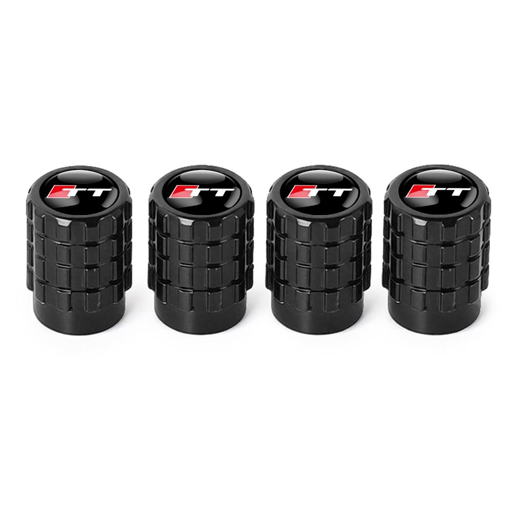 New 4pcs Aluminium Car Tire Valve Stems Caps Gear shaped Valve For T Sline TT A1 A2 A3 A4 A5 A6 A7 A8 8P B6 B7 Auto Accessories