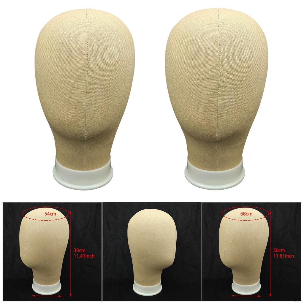 Burlap Block Head Manequin for Making Wig Hats