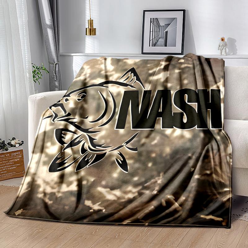 1pc Blanket Nash Tackle1 Print Design, Lightweight Blanket for Sofa, Bed- Soft &Warm, Gift for All Seasons like Christmas, Halloween