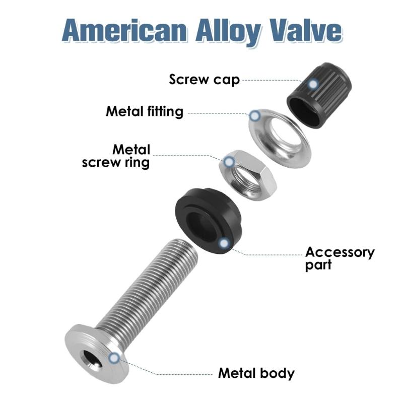 Brass Tire Valves Stem For Vehicle Motorcycle Tubeless Tires Crimped Installation Corrosion Resistant Durability Design