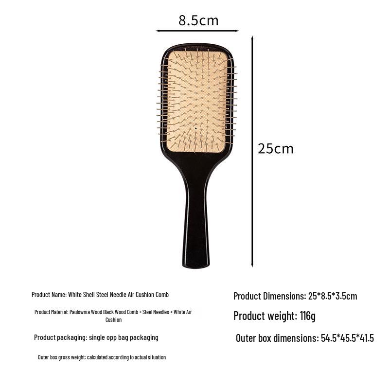 Professional Wooden Air Cushion Scalp Massage and Hairdressing Comb