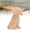 Yellow Labrador Puppy Figurine 7.5x7.5x14cm Cute Resin Sitting Labrador Dog Statue Desktop Ornament