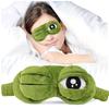 Maschera per Occhi Rana Carina | Design Occhi Grandi 3D | Blocca Luce Ausilio per il Sonno per Pisolini | Morbida, Delicata sulla Pelle e Traspirante | Essenziale per Viaggi e Uso Domestico