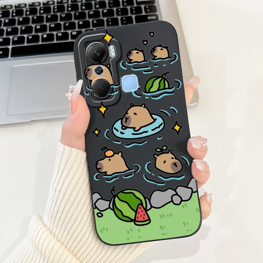Case For Infinix Hot 12 Pro Play Cover X668 X6816 Soft Liquid Silicone Lens Protective Cases For Infinix Hot 12i Hot12 Play Capa