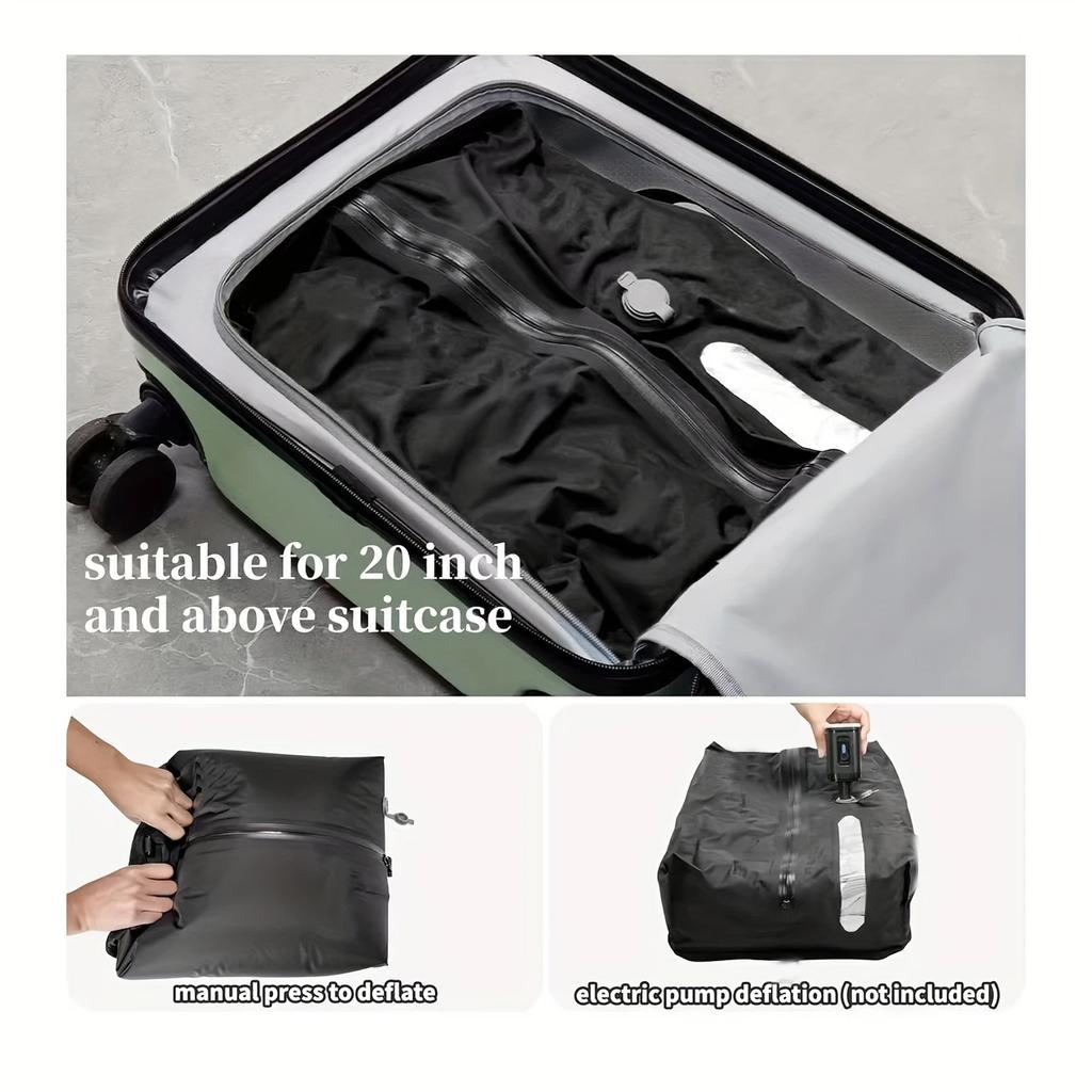 1pc Professional Luggage Vacuum Compression Bag Reusable Vacuum Bag Save 60% Space Travel Vacuum Sealed Bag Storage Bags