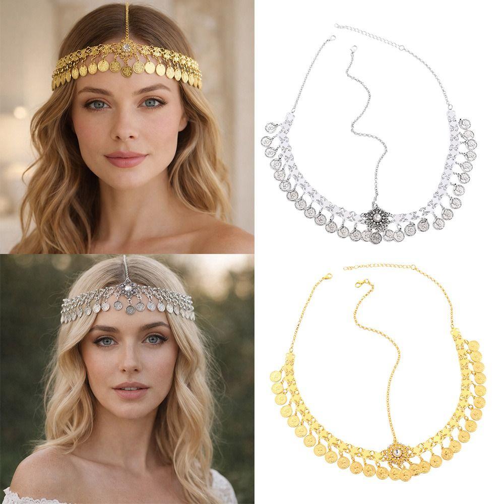 Tassel Forehead Chain Gold Silver Ethnic Style Headwear New Women's Headwear Women