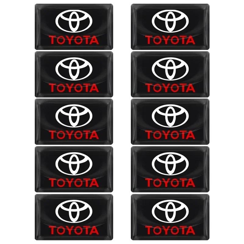 Car Styling 3D Epoxidové Samolepky na Dekoraci Palubní Desky Volantu Auta Pro Toyota Chr Corolla Yaris Rav4 E150 E120 Land Cruiser