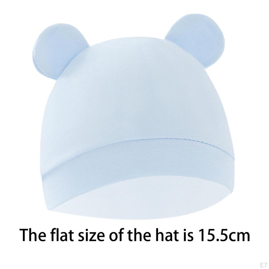 Chłopcy Dziewczęta Czapki Miękkie na 06 miesięcy Noworodek Kapelusz Noworodki Szary