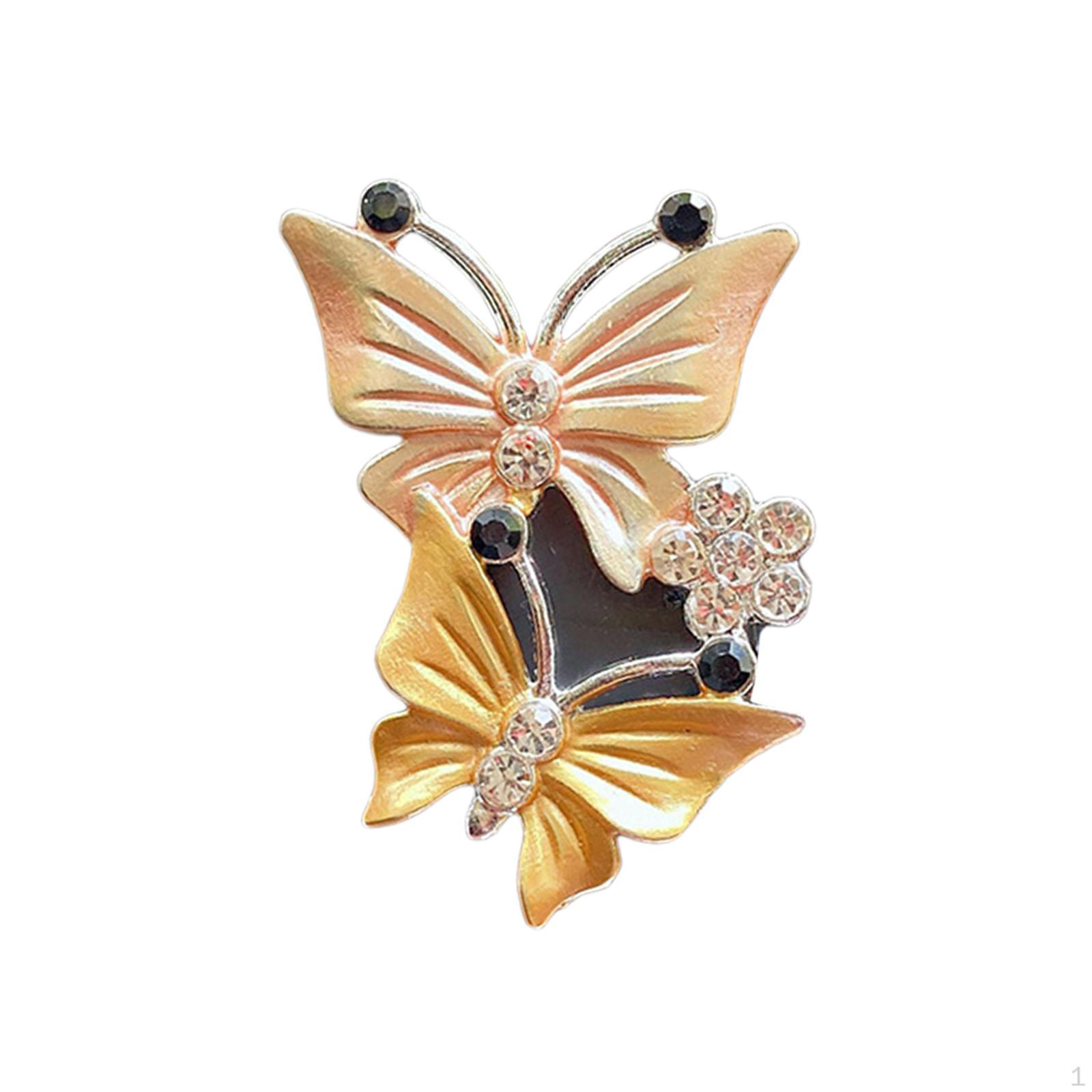 

Car Air Vent Conditioner Diffuser Delicate Butterfly Universal Perfume Clip for Women жовтий