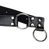 Warmtrees SM Goods Chastity Belt PU Chastity Pants Belt Stainless Steel with Long Chain Bondage Harness Restraints Adjustable Sexy Underwear for Men