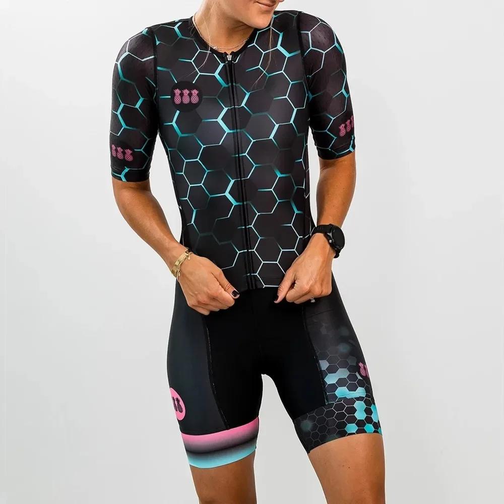 2026 Tres Pinas Women Triathlon Cycling Jersey Set Body Suit Skinsuit Maillot Mtb Bike Cycling Clothing Bicicleta Ropa Ciclismo