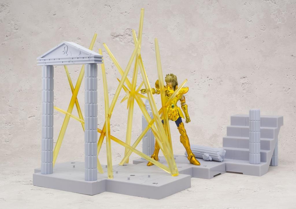 TAMASHII NATIONS Saint Seiya Flash of the Womb Leo Aiolia 100mm malovaná pohyblivá figurka DDPANORAMACE Lion's - - Přibl.. ABS a PVC