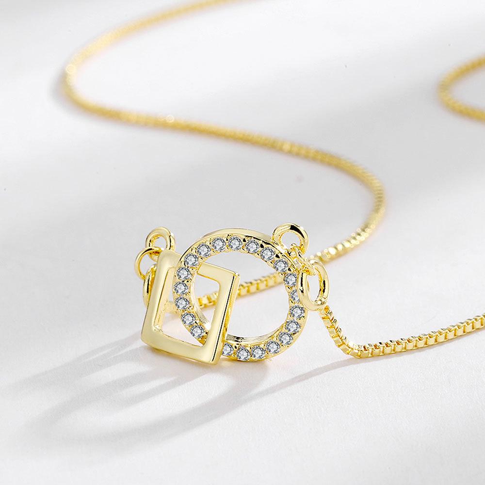 

Lindon женское ожерелье кулон медный сплав циркон для женщин свадебная вечеринка модный подарок золотой